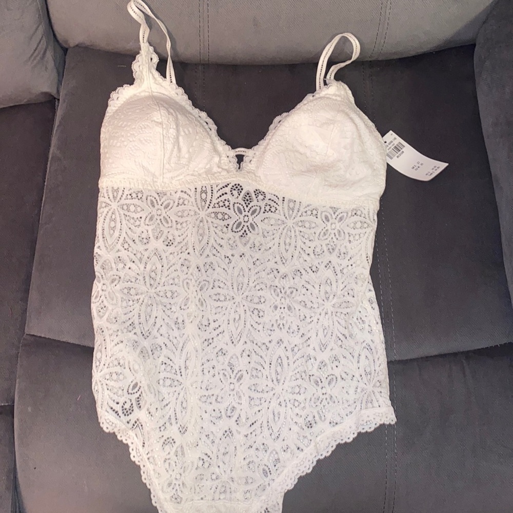 White Lace Bodysuit